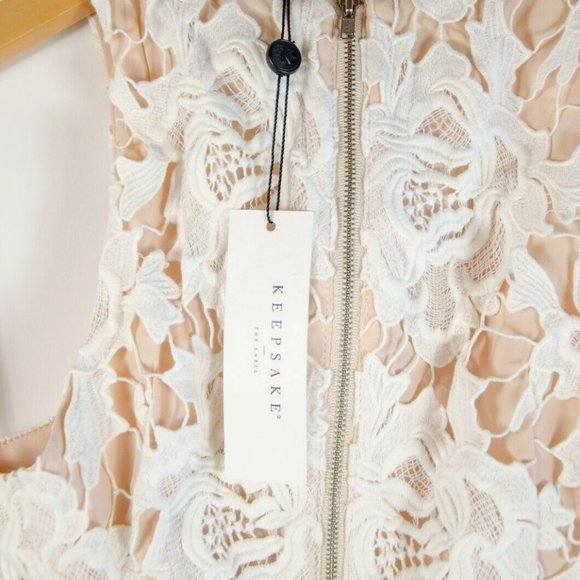 Keepsake Ivory 'I Will Wait' Floral Lace Dress NWT - Picture 7 of 9
